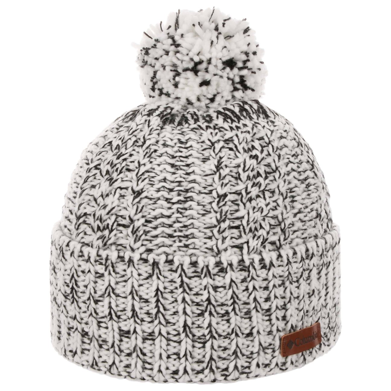 Columbia Women's White-Black Cozy Ridge Beanie Hat By
