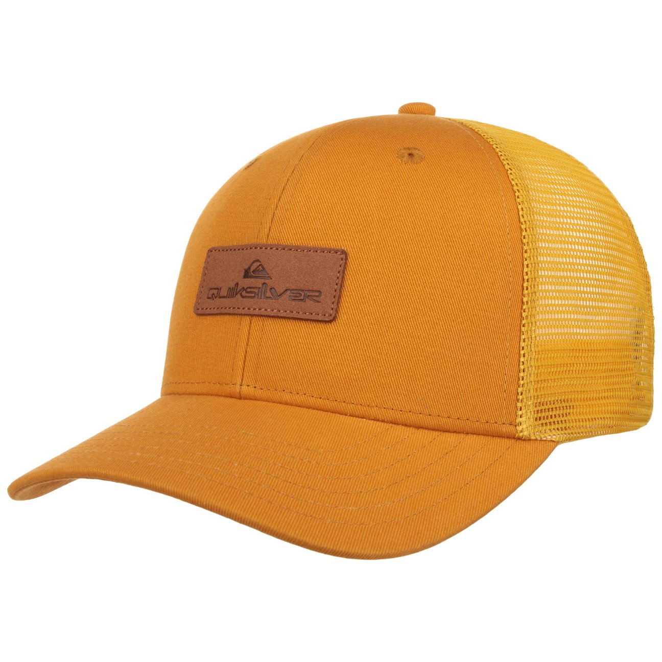 Quiksilver Women's Yellow Uni Decades Trucker Cap By