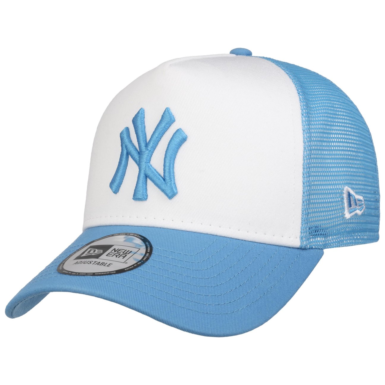 New Era Men's Light Blue Mlb Twotone Ny Yankees Trucker Cap By