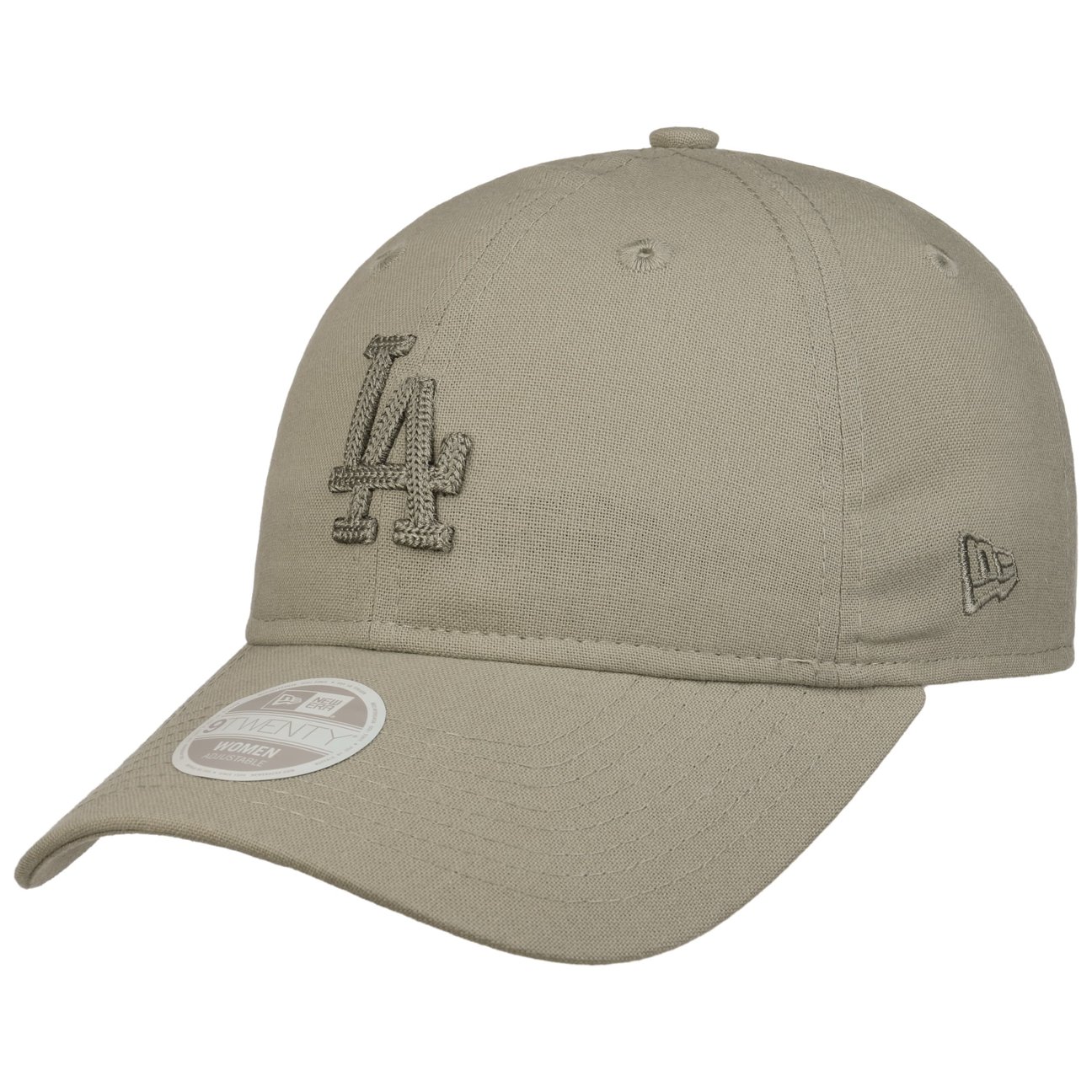 New Era Women's Olive 9Twenty Wmns Midi Linen Dodgers Cap By