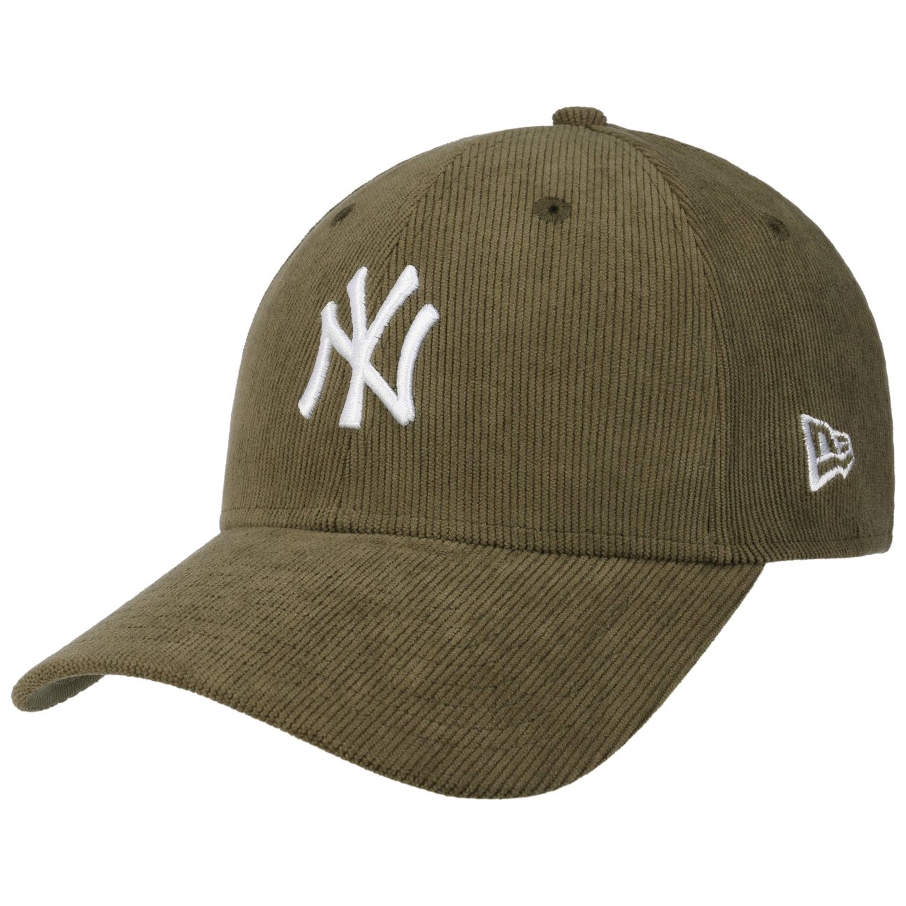 New Era Men's Olive 9Forty Soft Cord Yankees Cap By