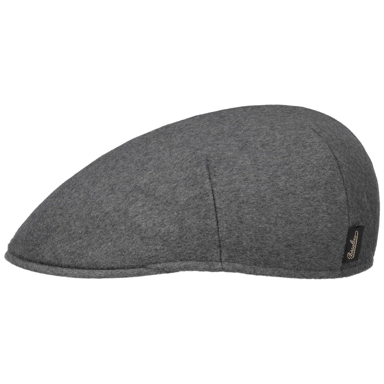 Borsalino Anthracite Parigi Wool Flat Cap By