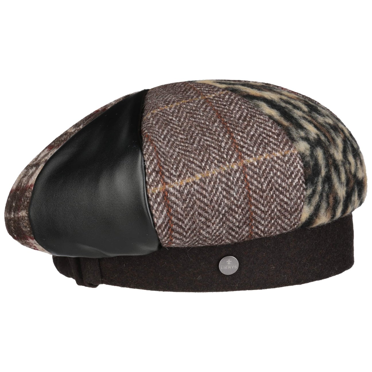 Lierys Women's Brown Patchwork Basque Beret By