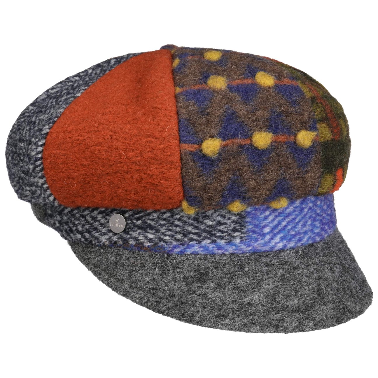 Lierys Women's Mixed Colours Lisvik Patchwork Newsboy Cap By