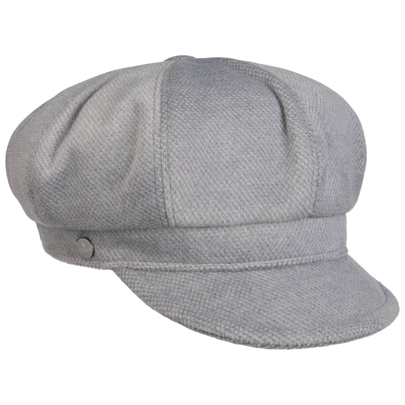 Lierys Women's Grey Silby Newsboy Cap With Cashmere By