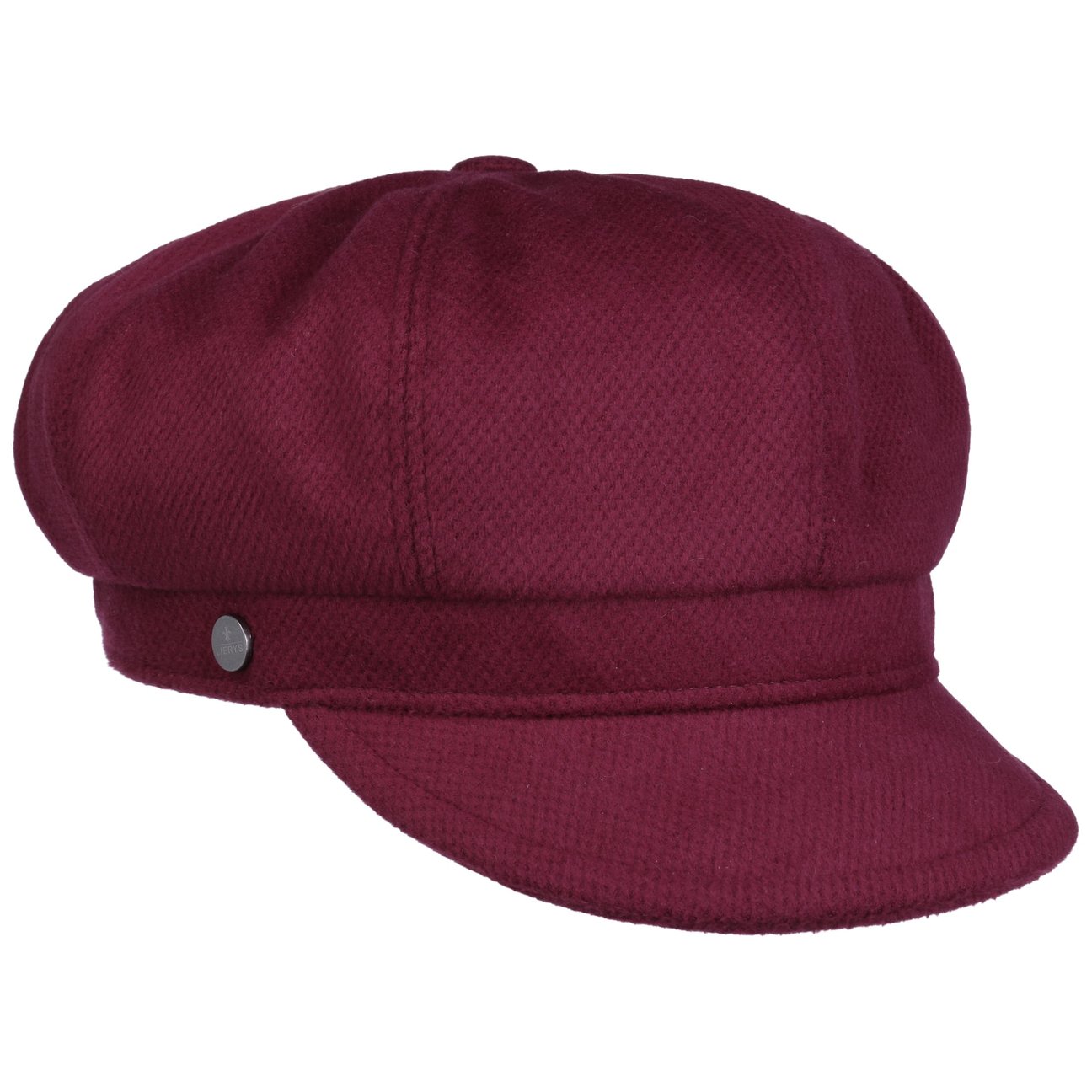 Lierys Women's Bordeaux Silby Newsboy Cap With Cashmere By