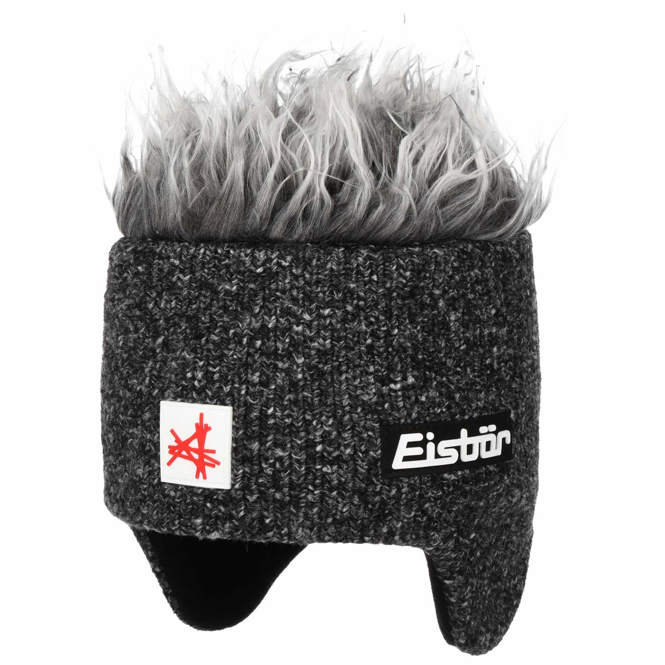 Eisbär Men's Anthracite-Grey Cocker Skipool Ski Austria Beanie By