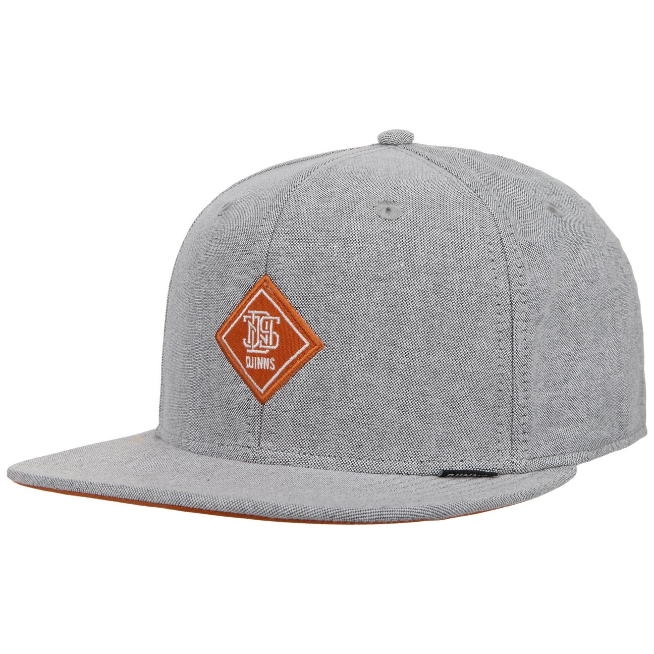Djinns Men's Light Grey 6P Sb Oxford Contra Cap By