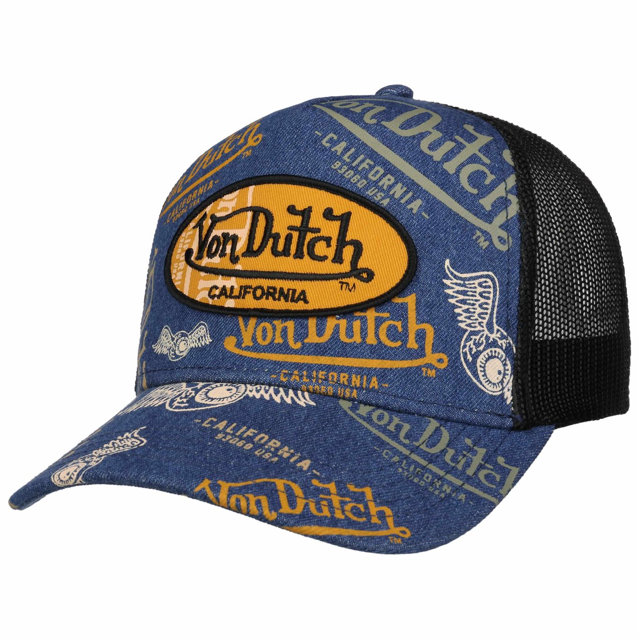 Von Dutch Men's Denim Trucker Cap By