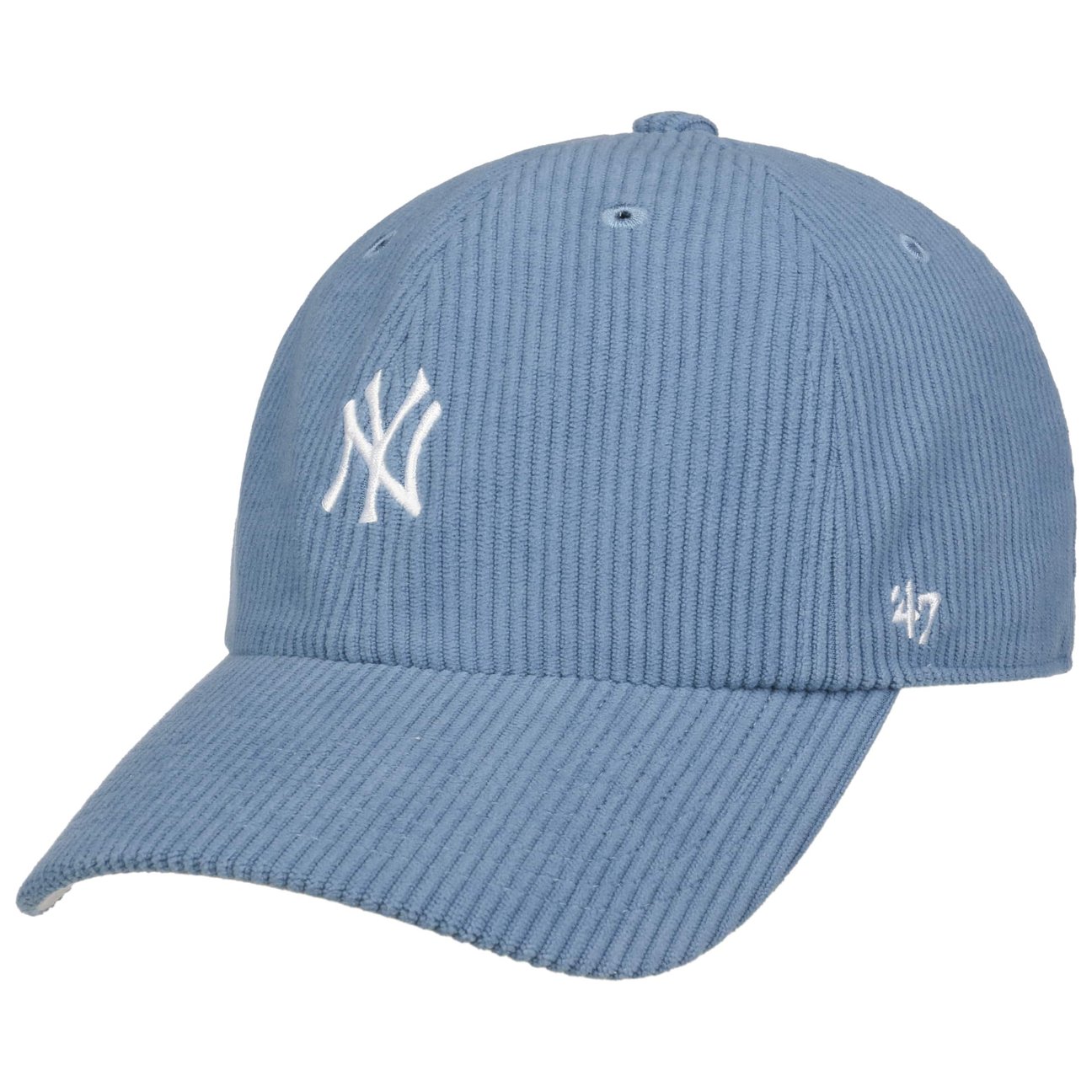 47 Brand Men's Light Blue Clean Up Yankees Corduroy Cap By