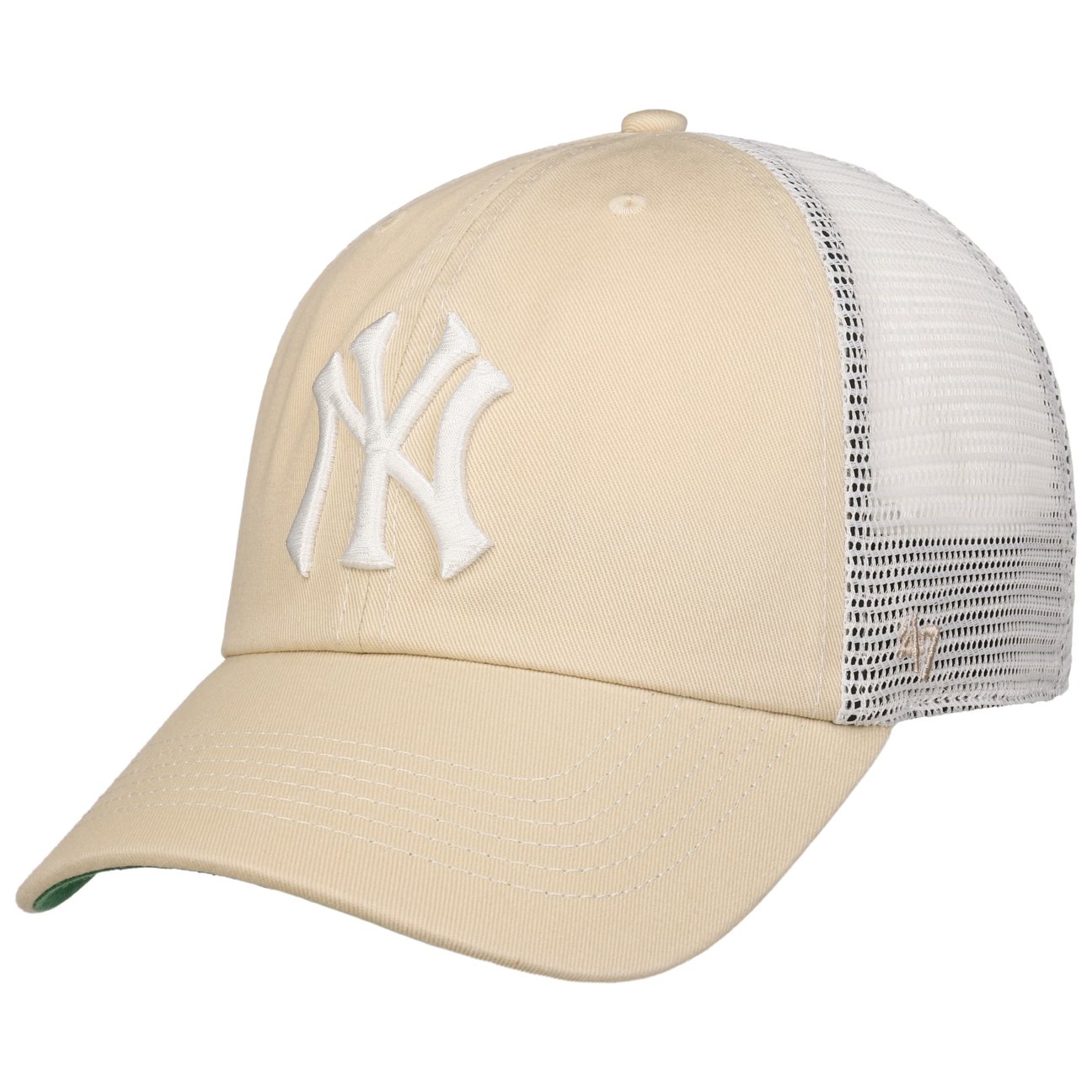 47 Brand Men's Beige Clean Up Yankees Trawler Cap By