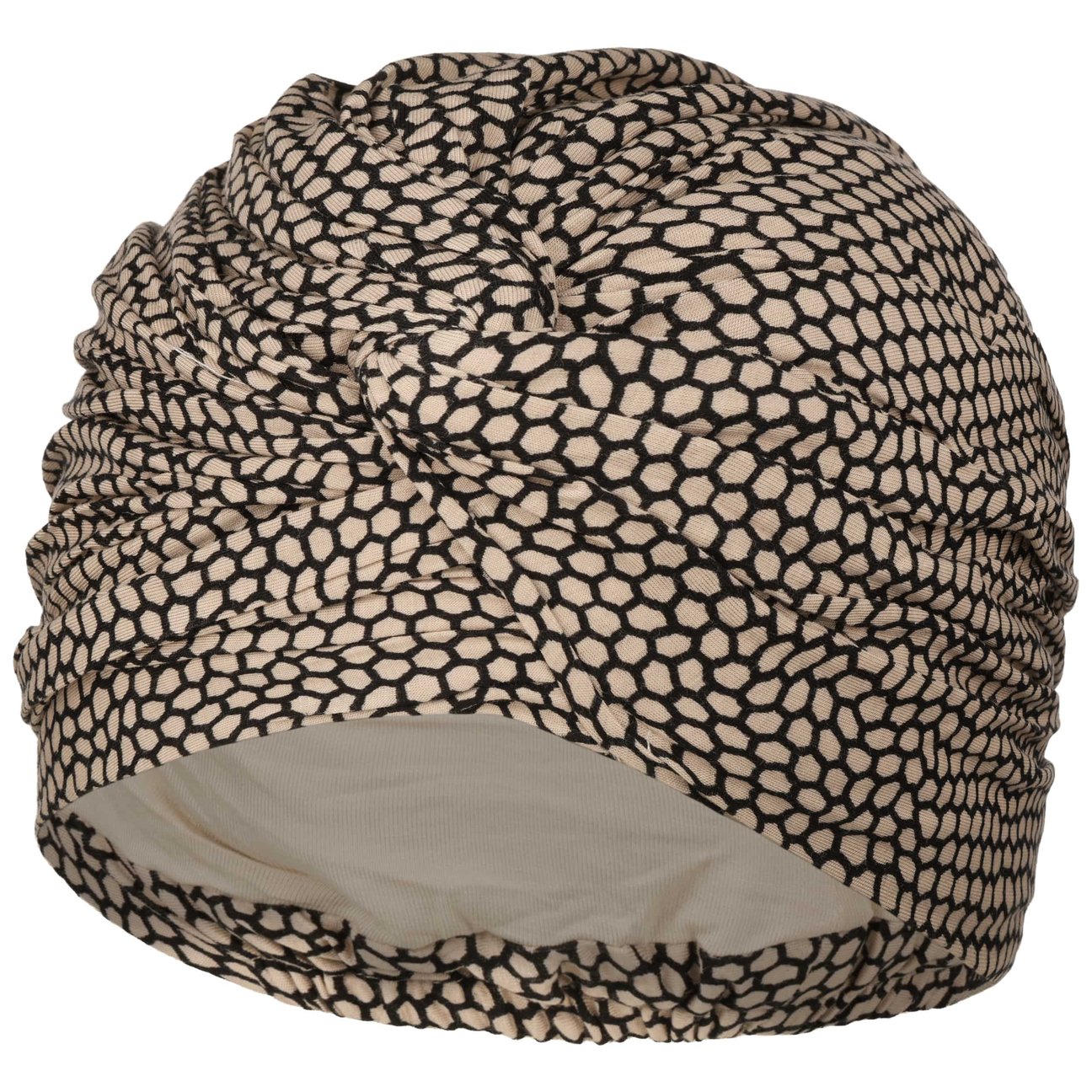 Christine Headwear Women's Beige-Black Joyo Beige Snake Turban By