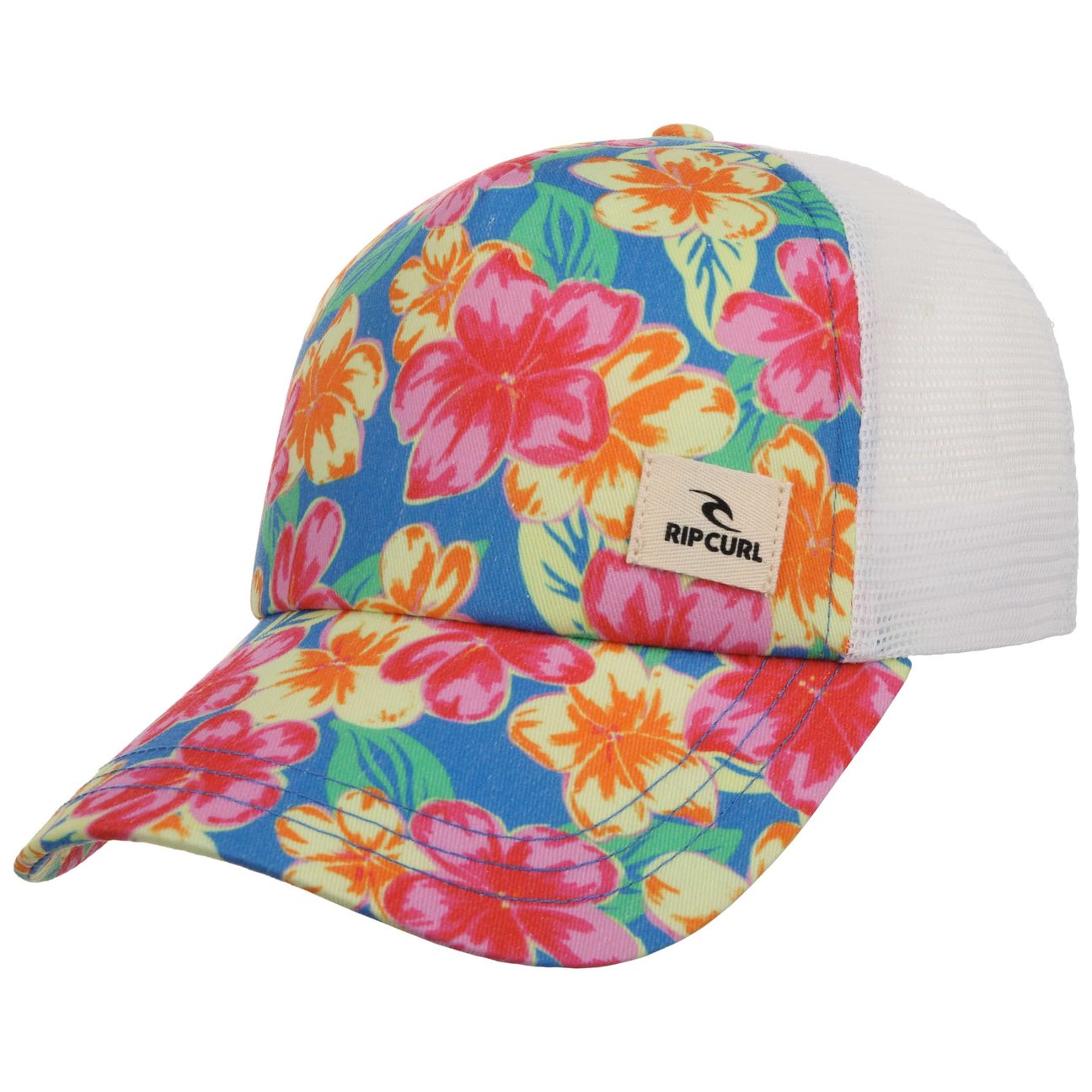 Rip Curl Women's Blue Mixed Yardage Trucker Cap By