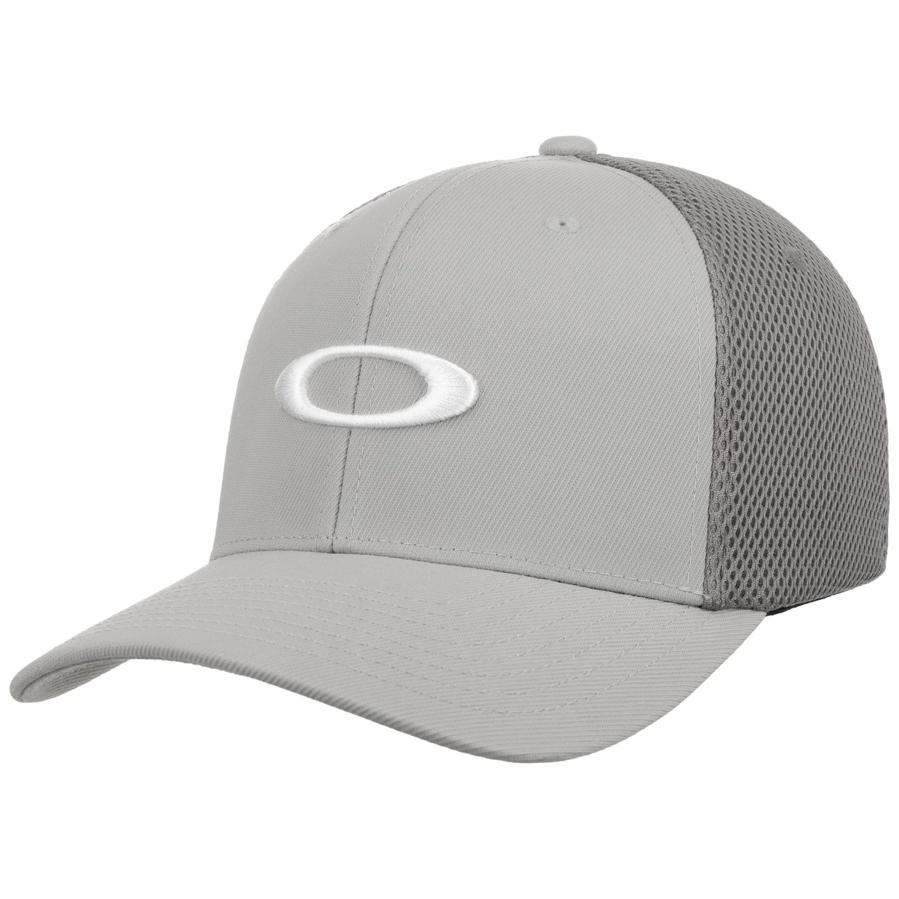 Oakley Women's Light Grey Classic Ellipse Logo Mesh Cap By