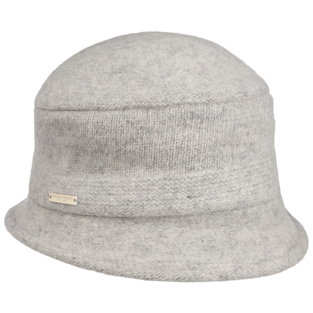 Seeberger Women's Grey Fenna Milled Wool Hat By