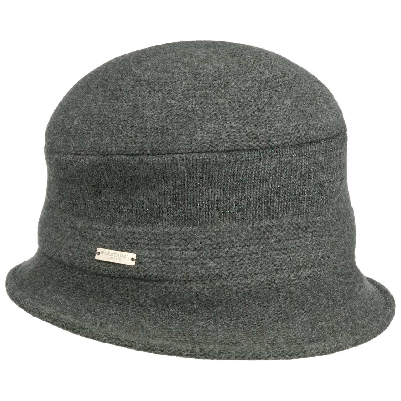 Seeberger Women's Anthracite Fenna Milled Wool Hat By