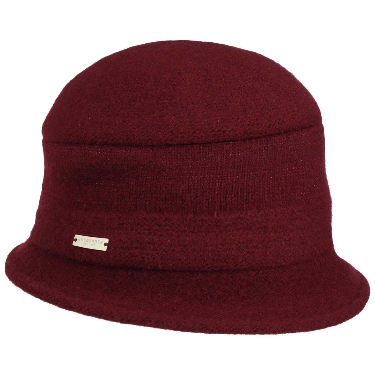 Seeberger Women's Bordeaux Fenna Milled Wool Hat By