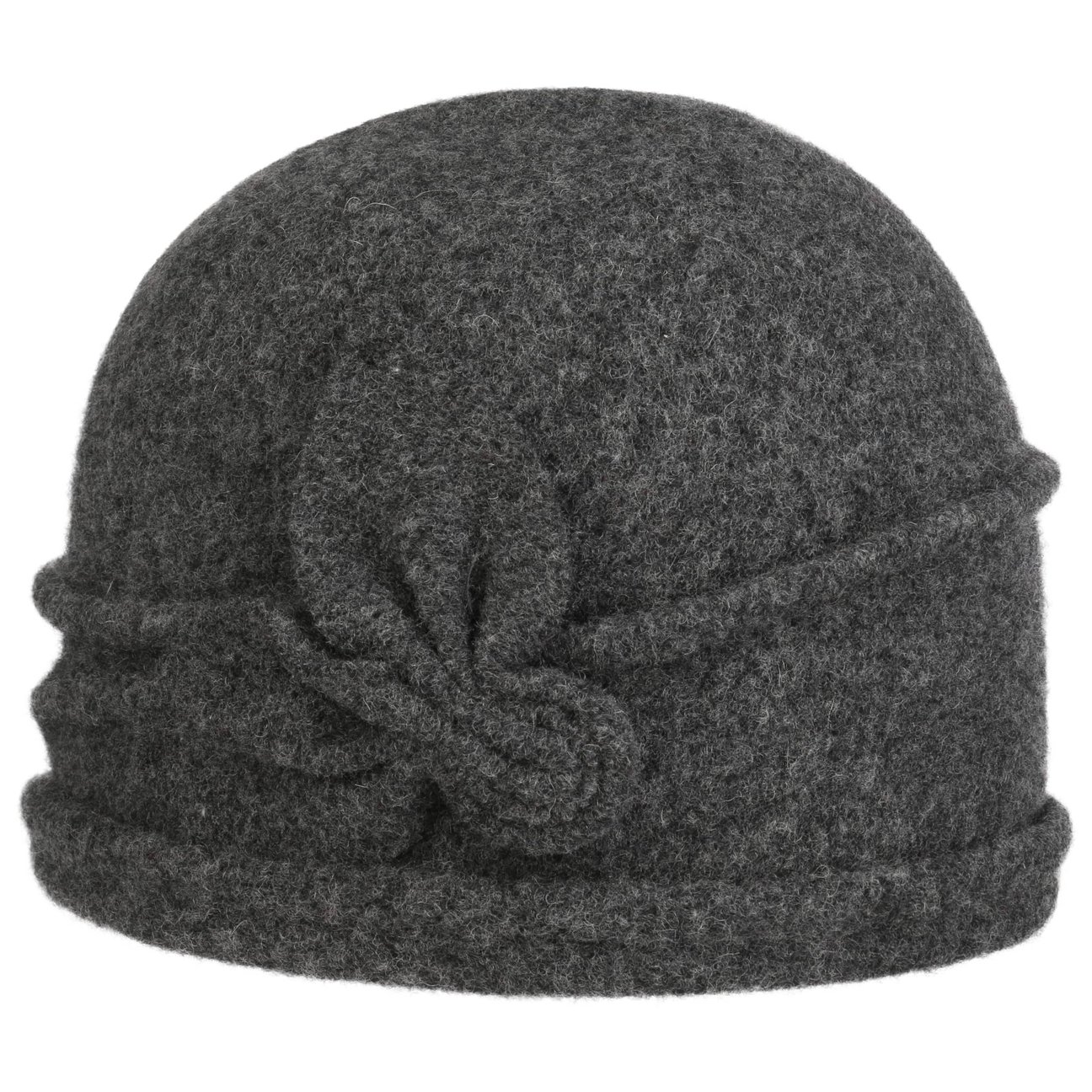 Seeberger Women's Anthracite Jorina Milled Wool Hat By