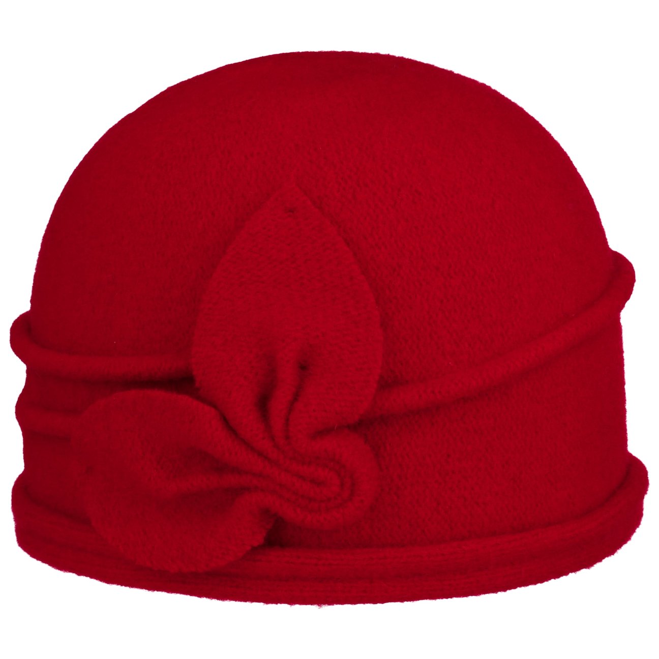 Seeberger Women's Red Jorina Milled Wool Hat By