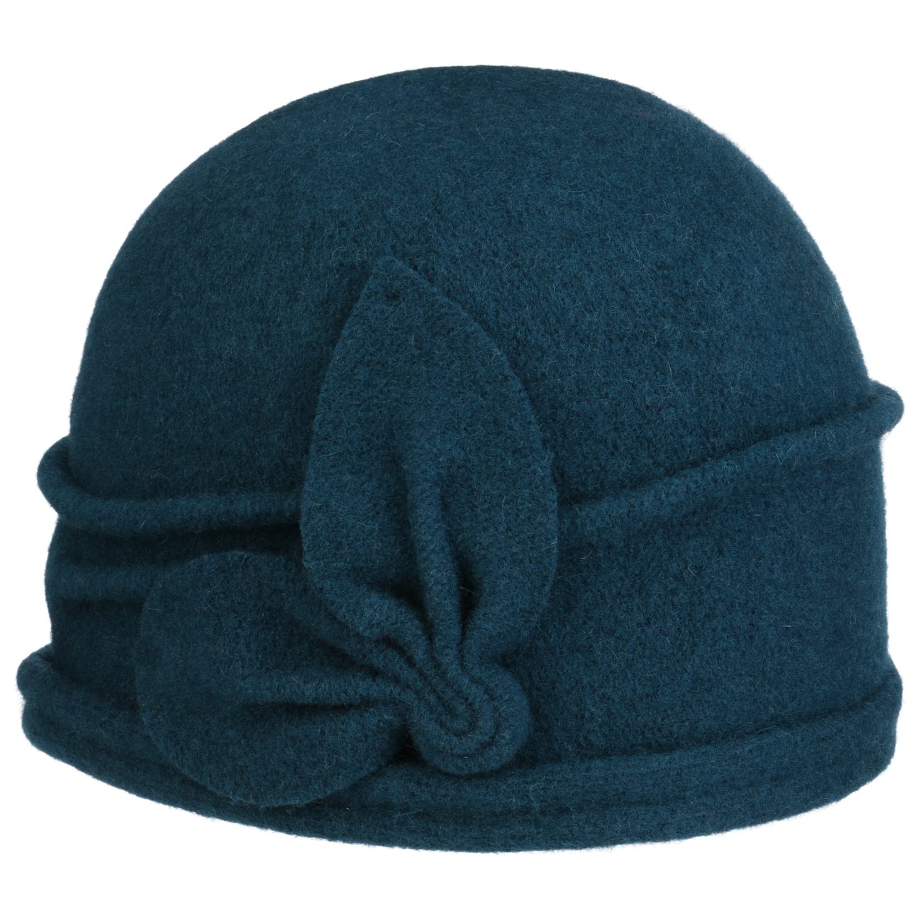 Seeberger Women's Petrol Blue Jorina Milled Wool Hat By
