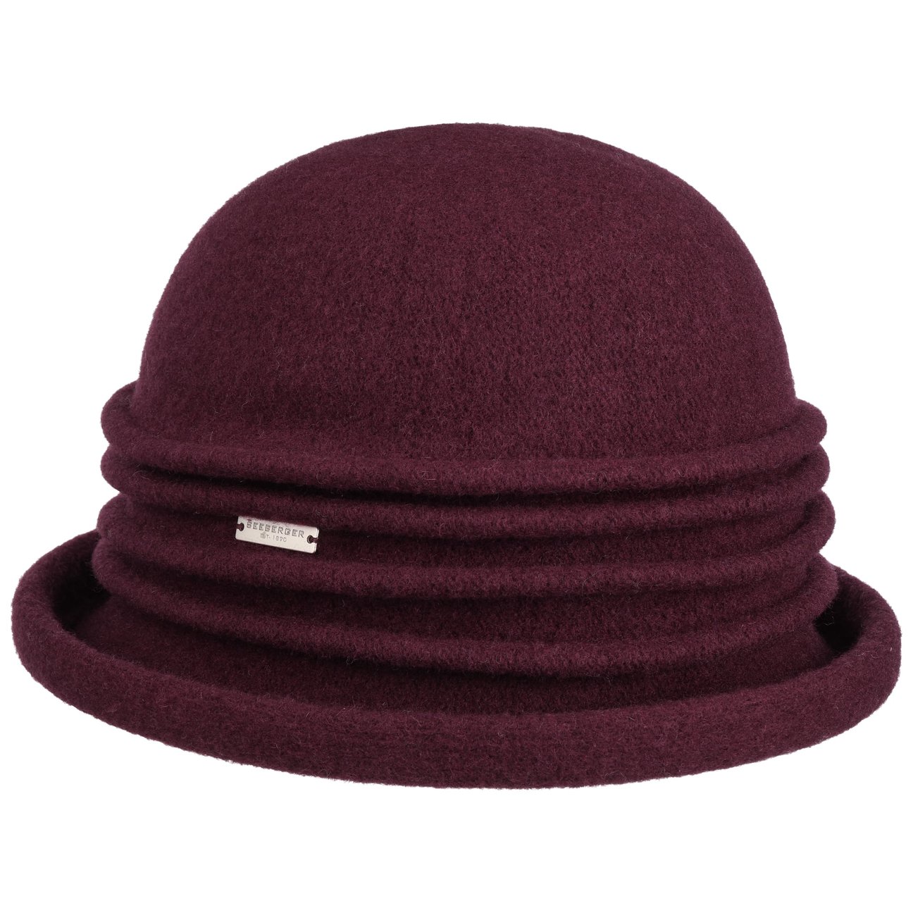 Seeberger Women's Bordeaux Rikke Milled Wool Hat By