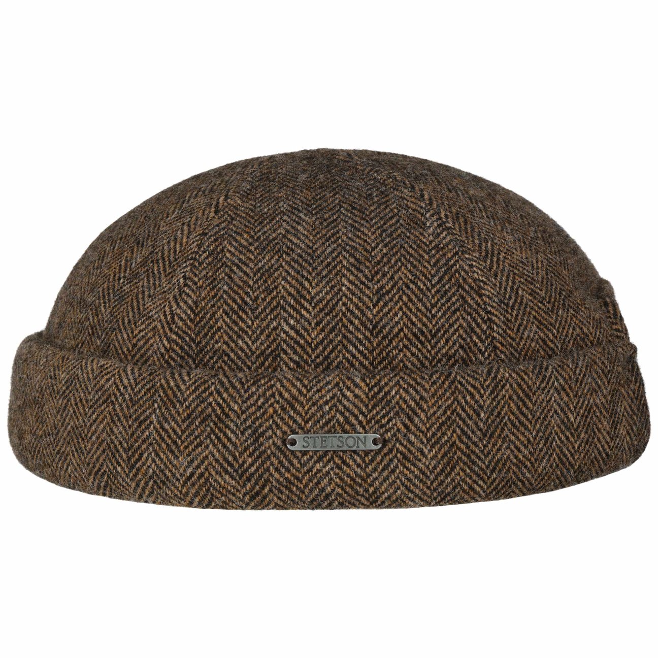 Stetson Brown Lavoy Herringbone Docker Hat By