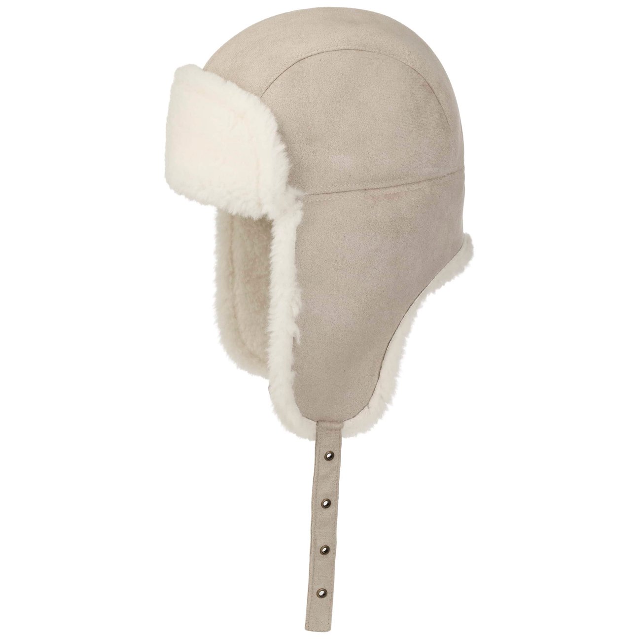 Seeberger Women's Grey Fake Fur Trapper Hat By