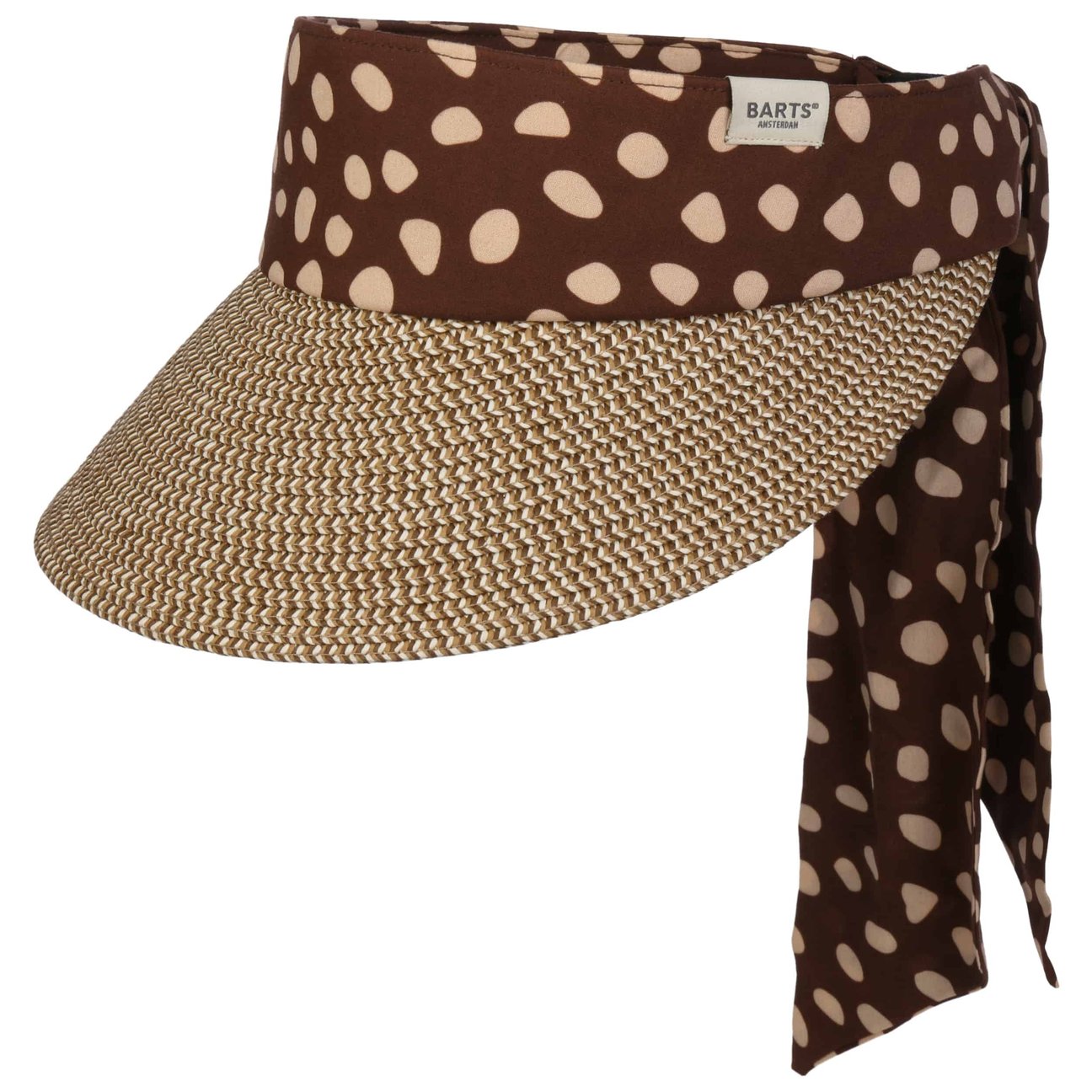 Barts Women's Brown-Beige Wupsder Dots Visor By
