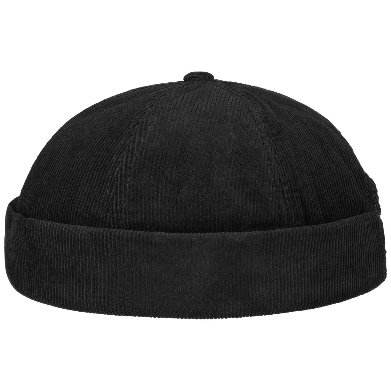 Lipodo Black Corduroy Docker Hat By