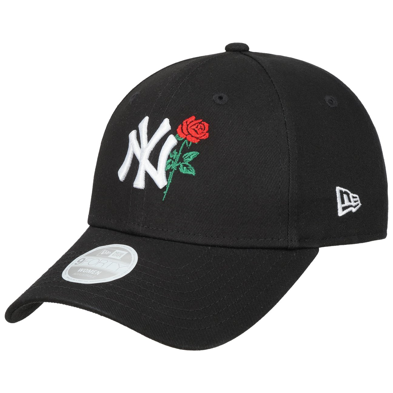 New Era Women's Black 9Forty Rose Logo Yankees Cap By - Image 3