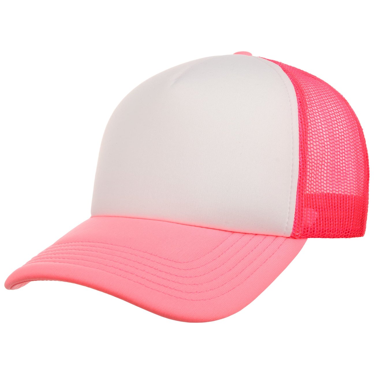 Hatshopping.co.uk Women's Neon Pink 70S Rapper Mesh Cap