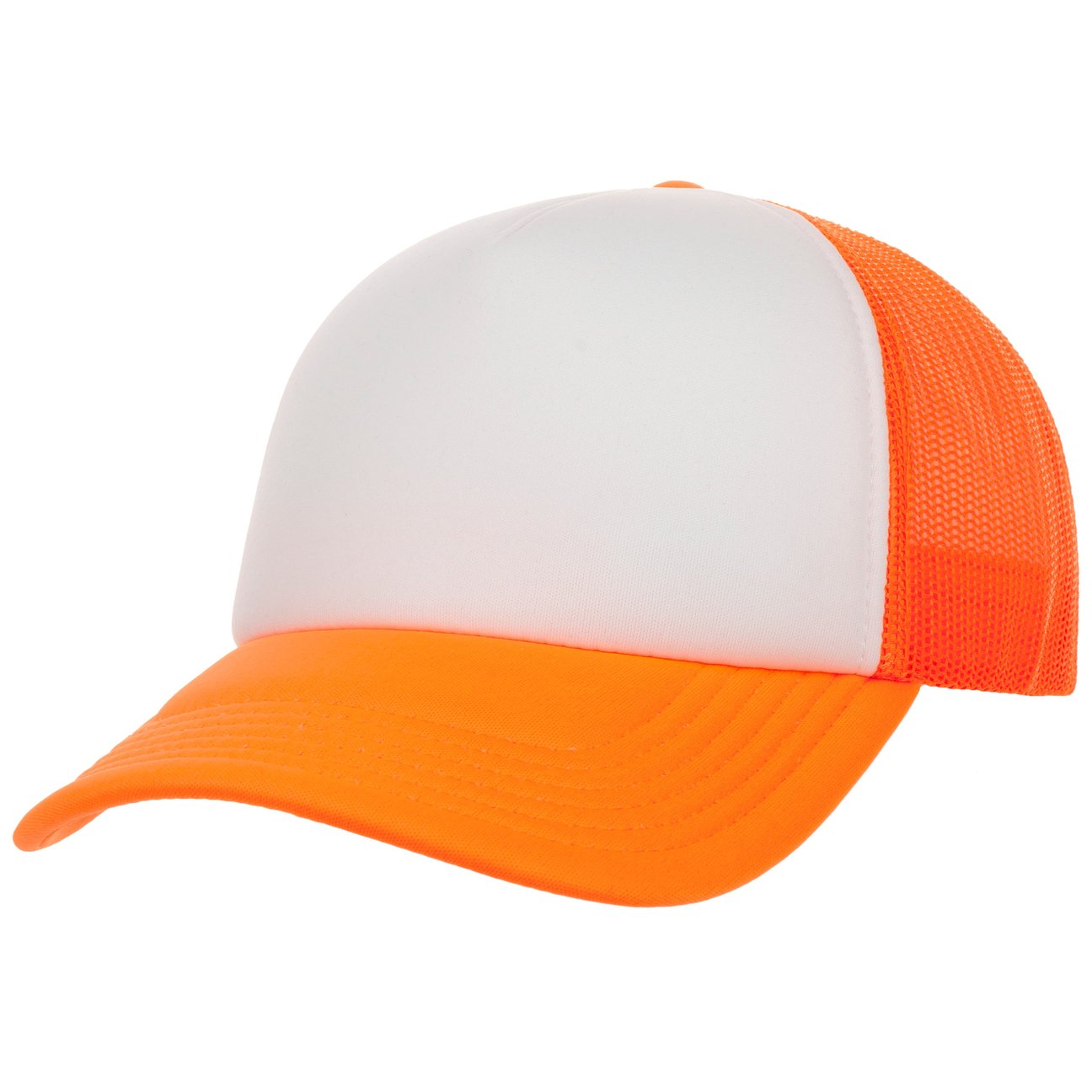 Hatshopping.co.uk Women's Neon Orange 70S Rapper Mesh Cap