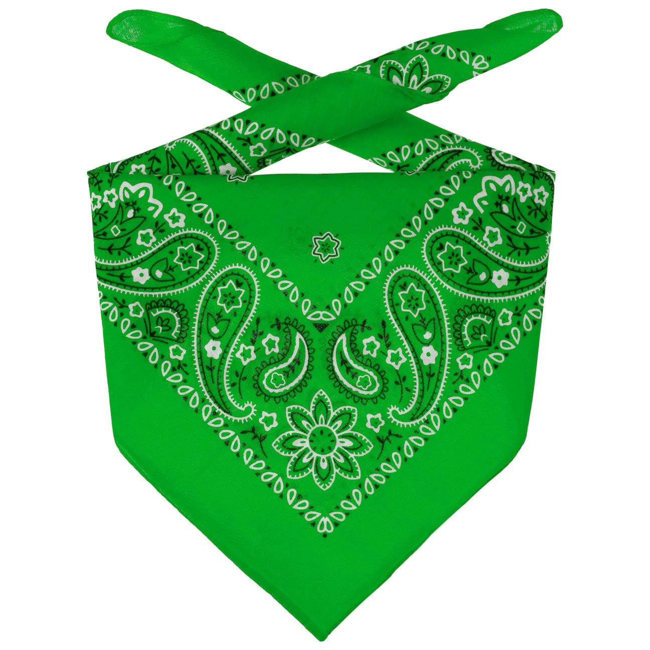 Lipodo Unisex Green Bandana Headscarf By