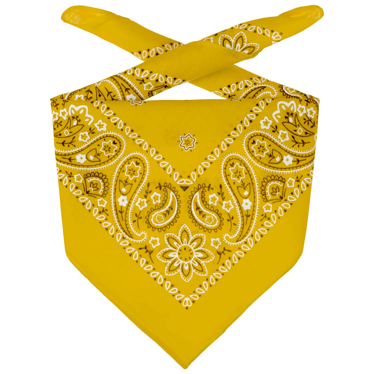 Lipodo Unisex Yellow Bandana Headscarf By