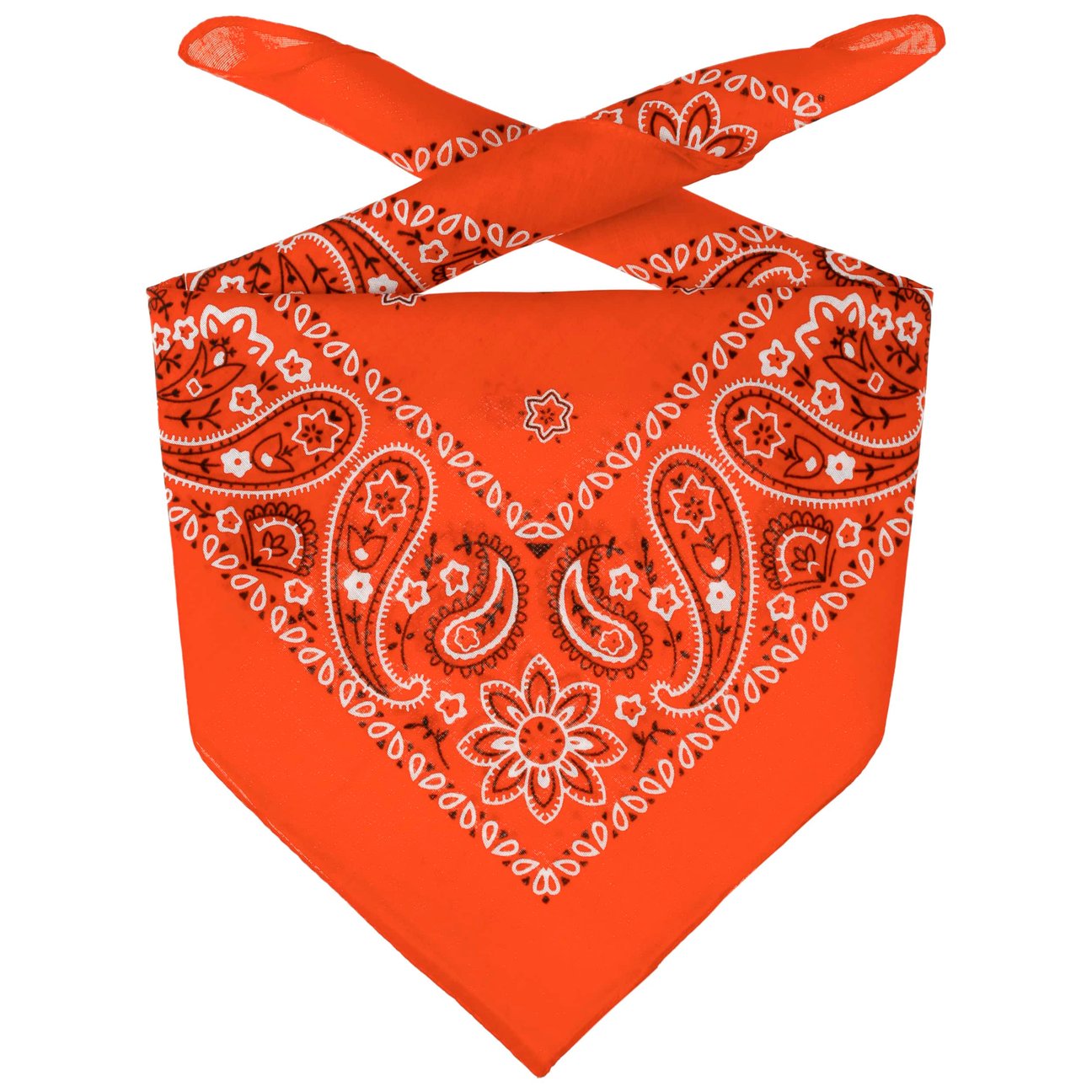 Lipodo Unisex Orange Bandana Headscarf By