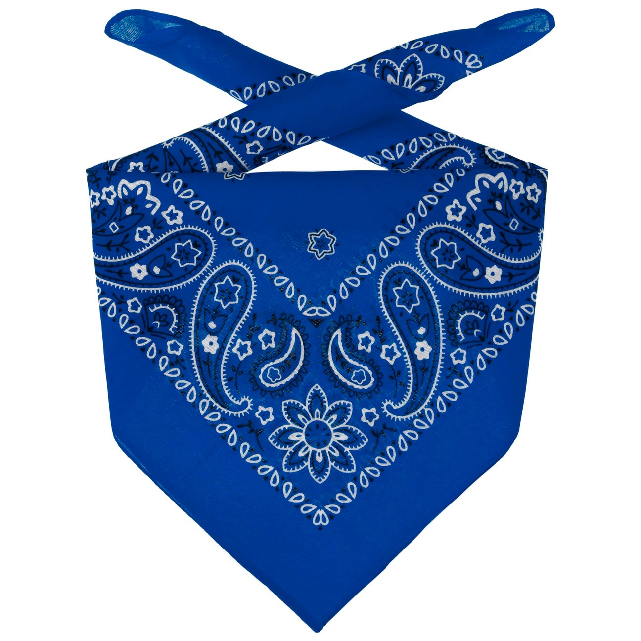 Lipodo Unisex Royal-Blue Bandana Headscarf By