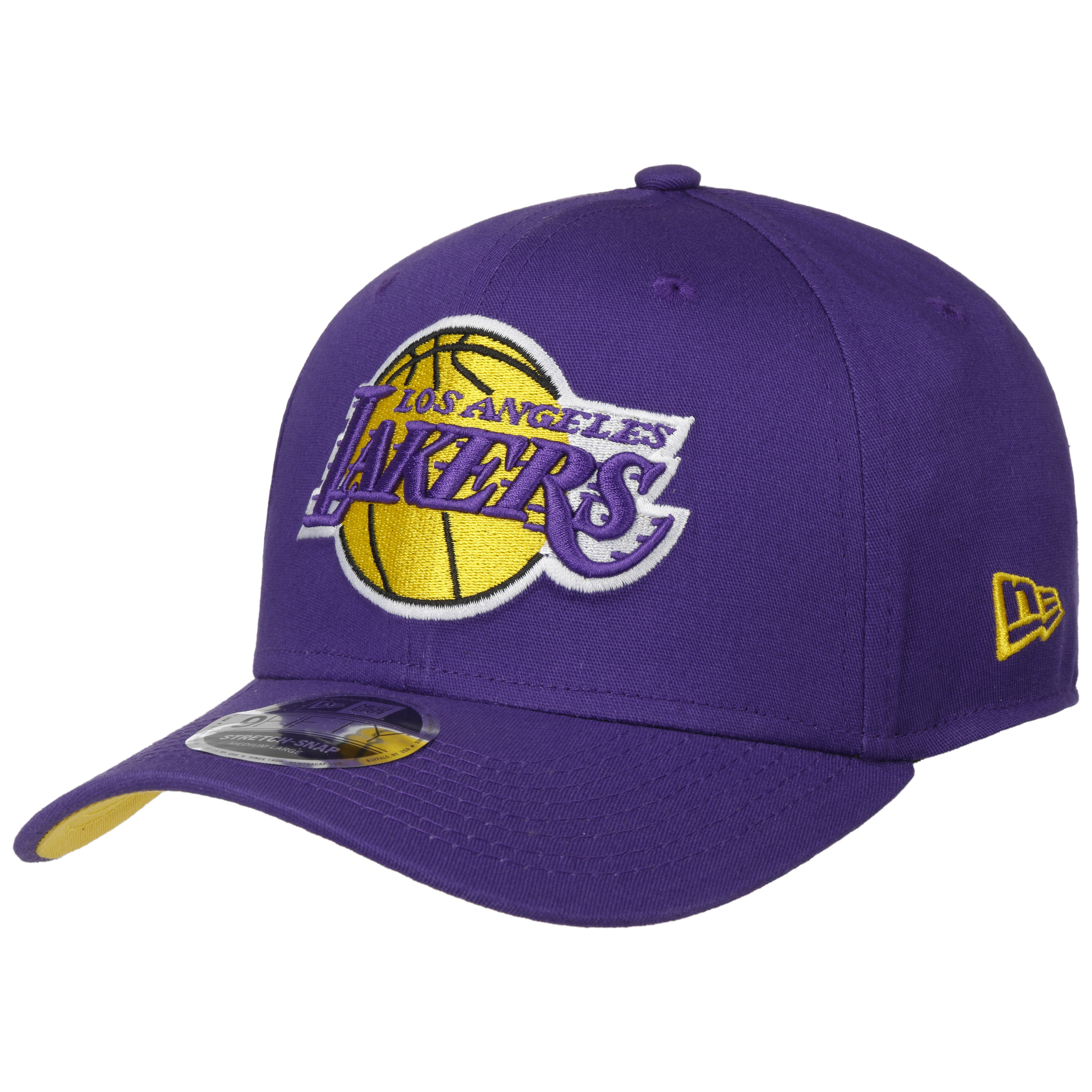 Los Angeles Lakers New Era 17x League Champs Commemorative 9FORTY Trucker Snapback  Hat - White/Purple