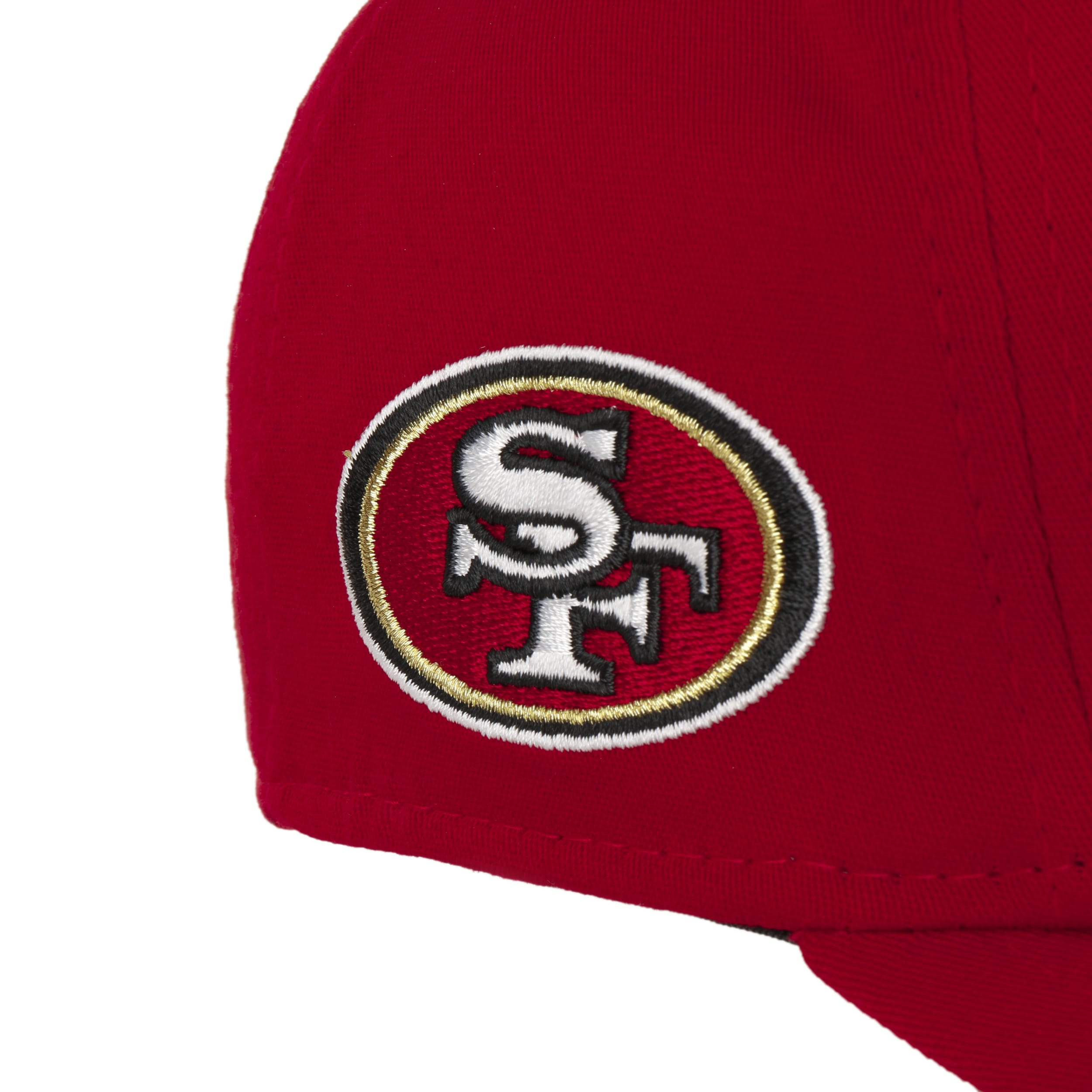 VINTAGE SAN FRANCISCO 49ERS BIG LOGO NEW ERA CAP HAT ADJUSTABLE BACK NFL  RED