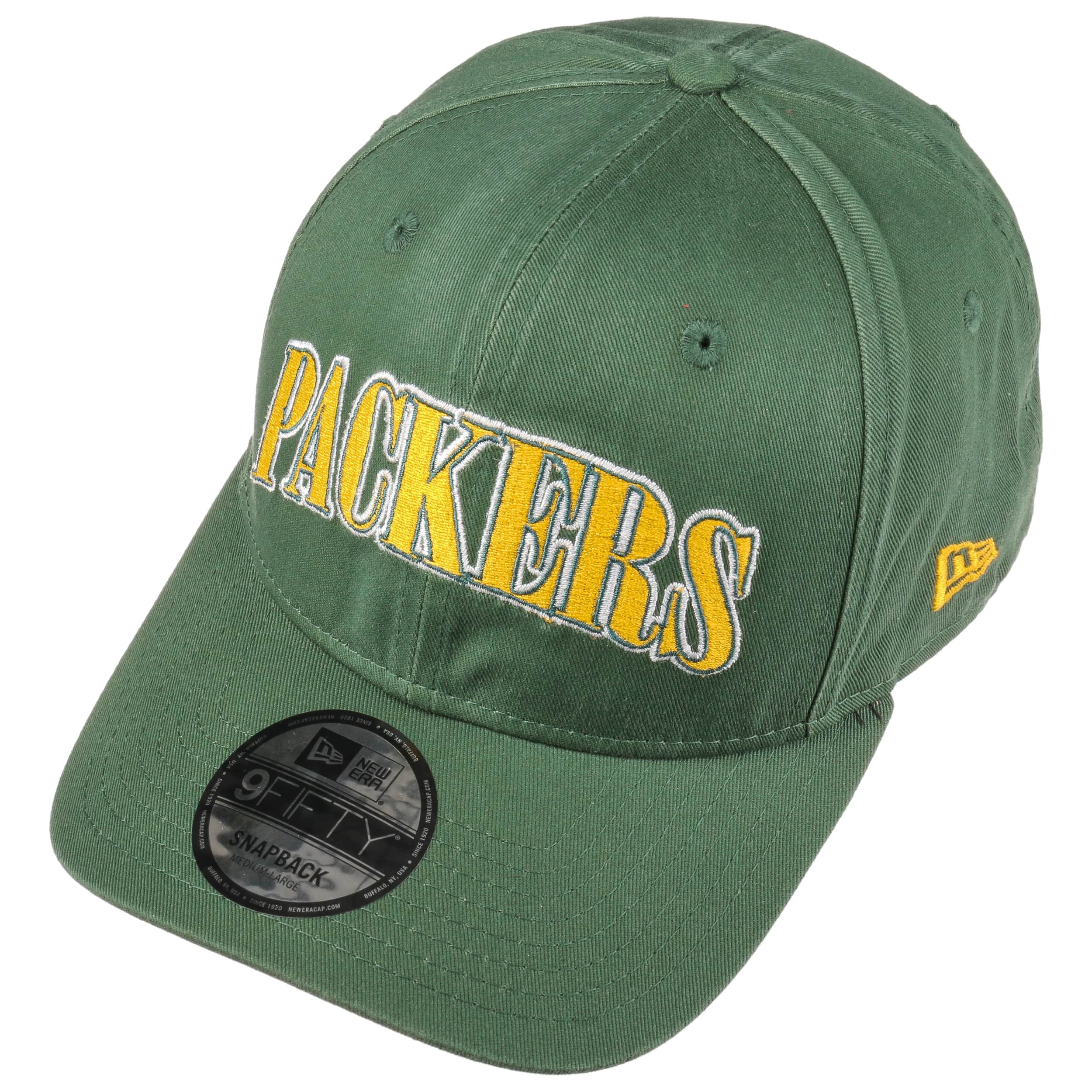 9Fifty Pre Curved Packers Cap by New Era 15.95