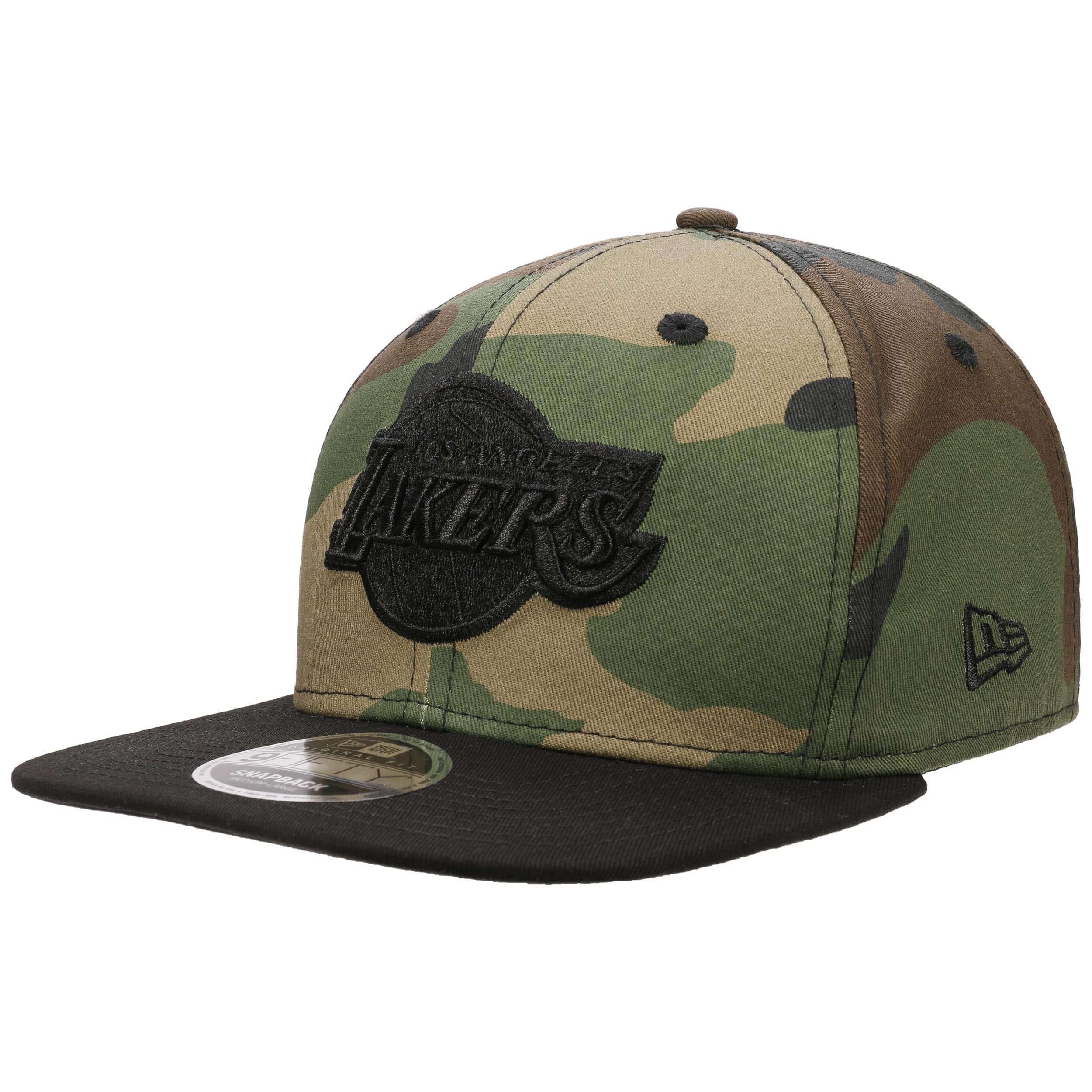 camo lakers hat