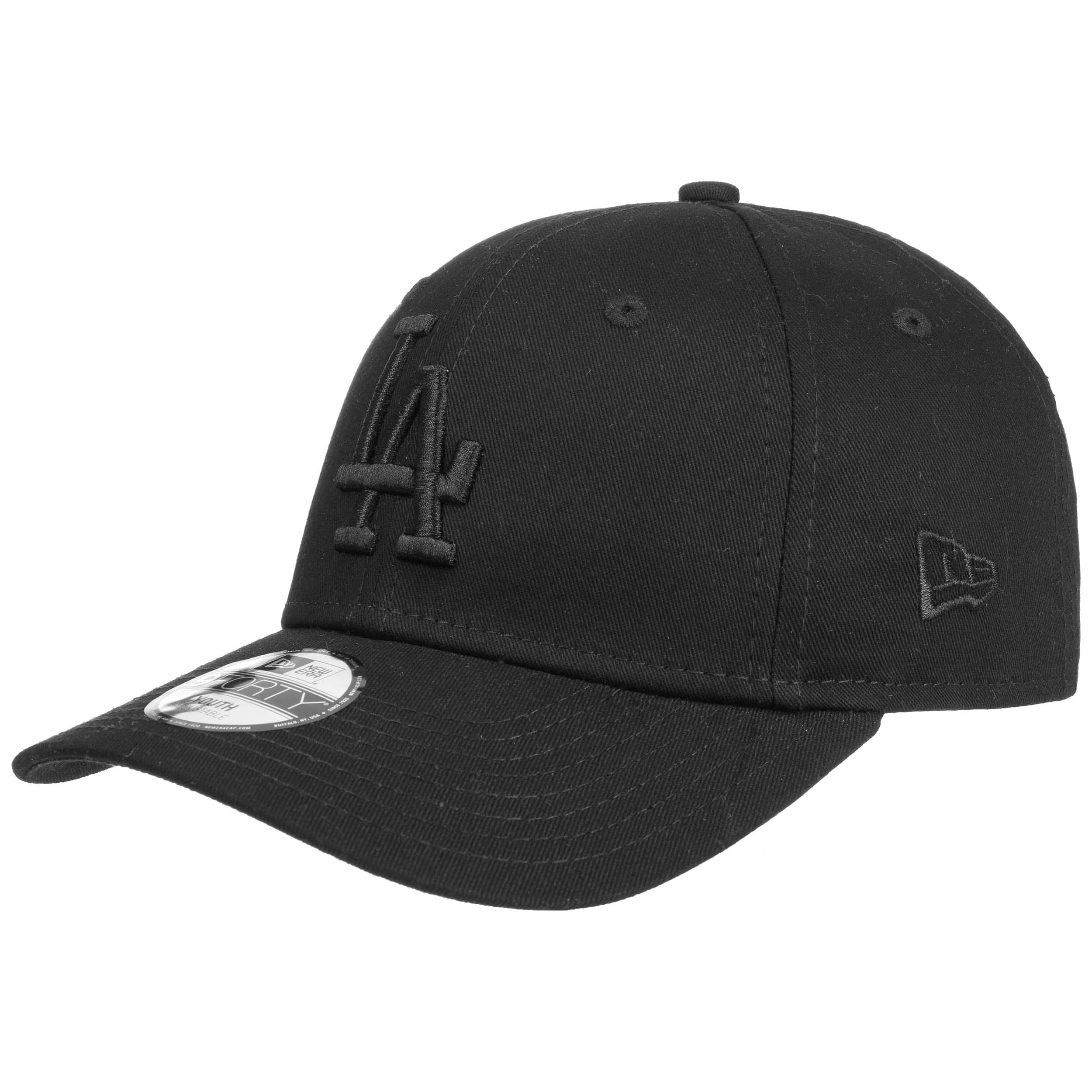 Black New Era MLB LA Dodgers 9FORTY Cap Junior