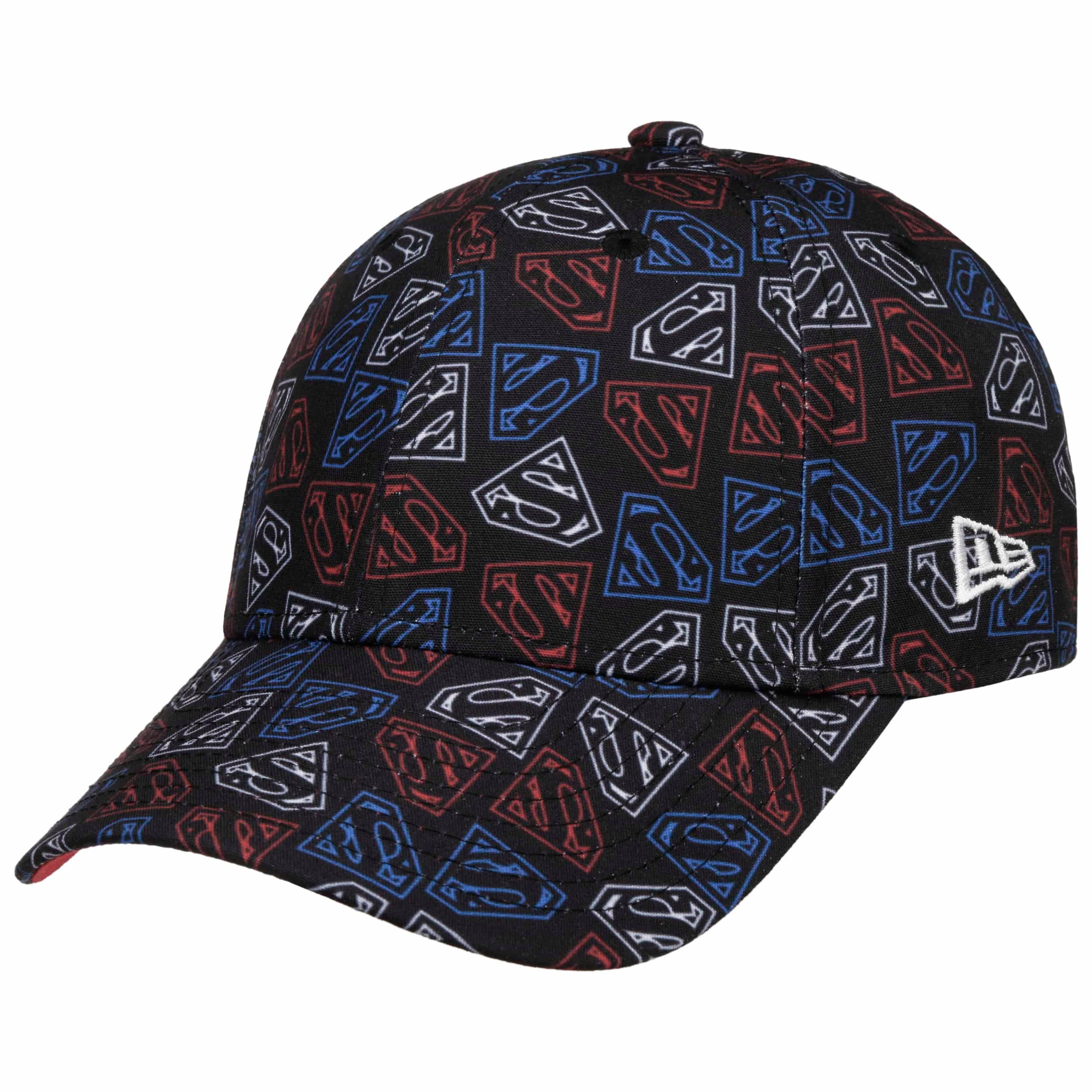 Casquette New Era Superman Pour Enfants - Taille Réglable - 100% Coton - Multicolore