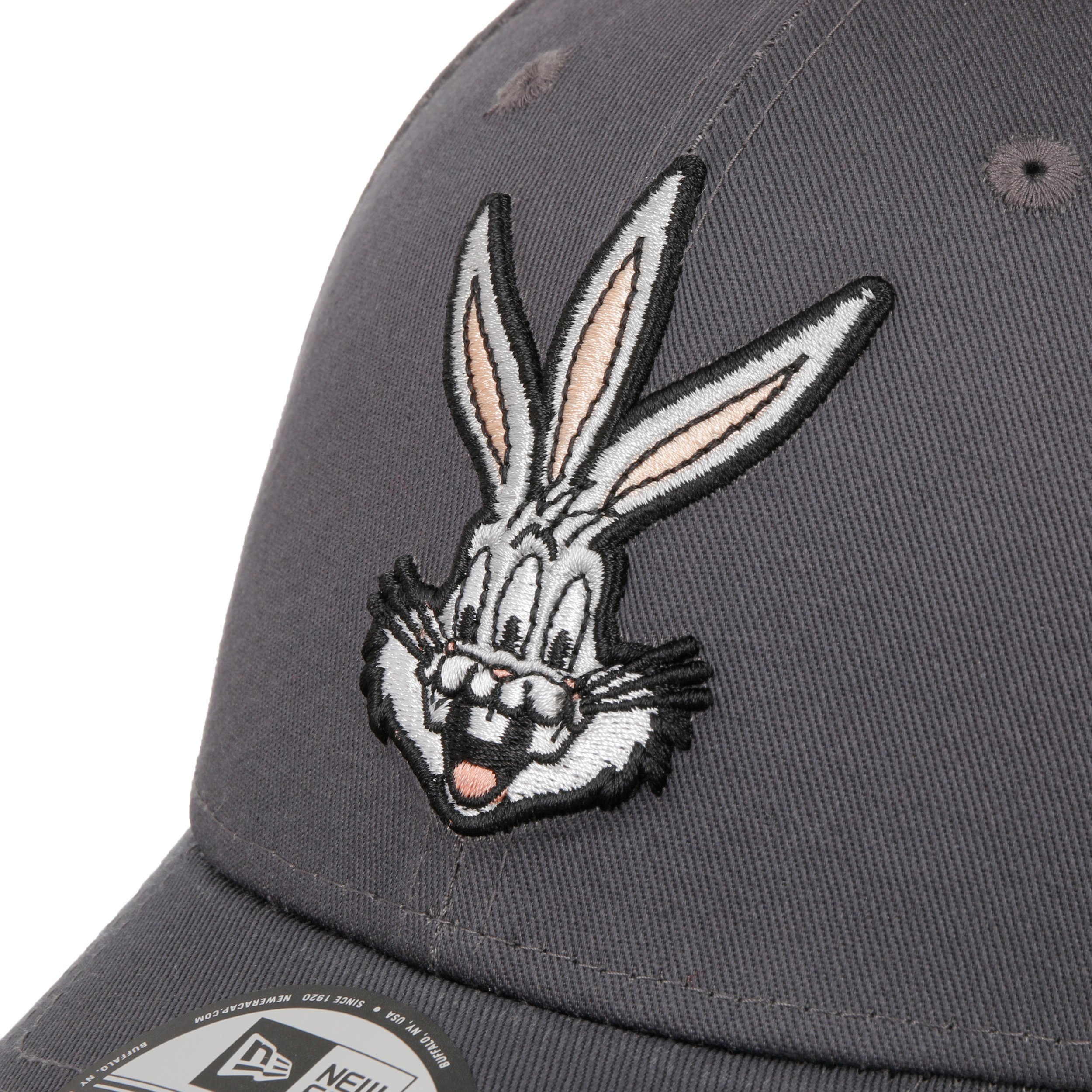New Era 59Fifty Cap – Bugs Bunny / Looney Tunes, Gesticktes Motiv, Gerader Schirm, Unisex