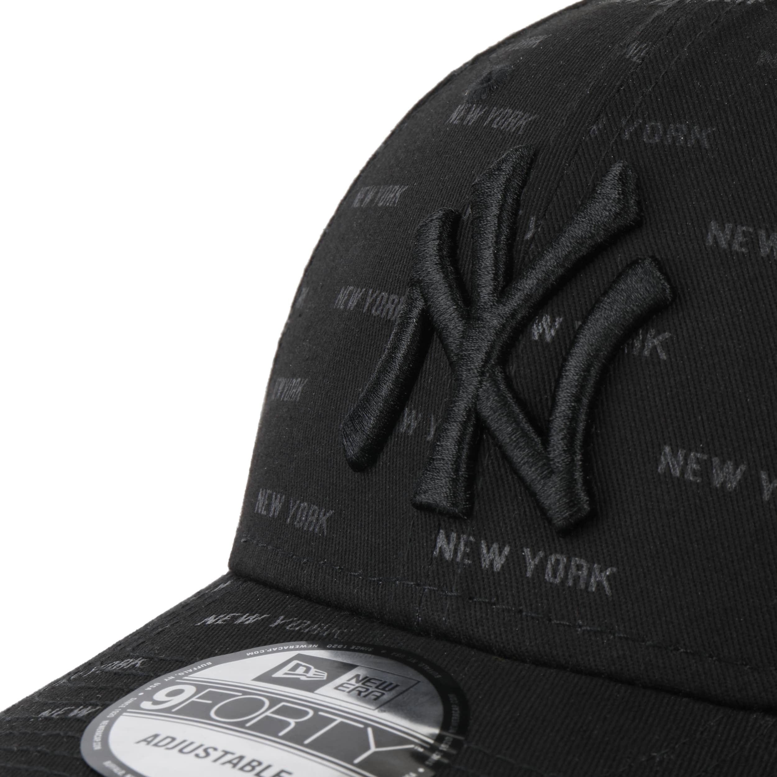 Mũ MLB Pastel Monogram New York Yankees Blue 32CPFA11150S  Sneaker Daily