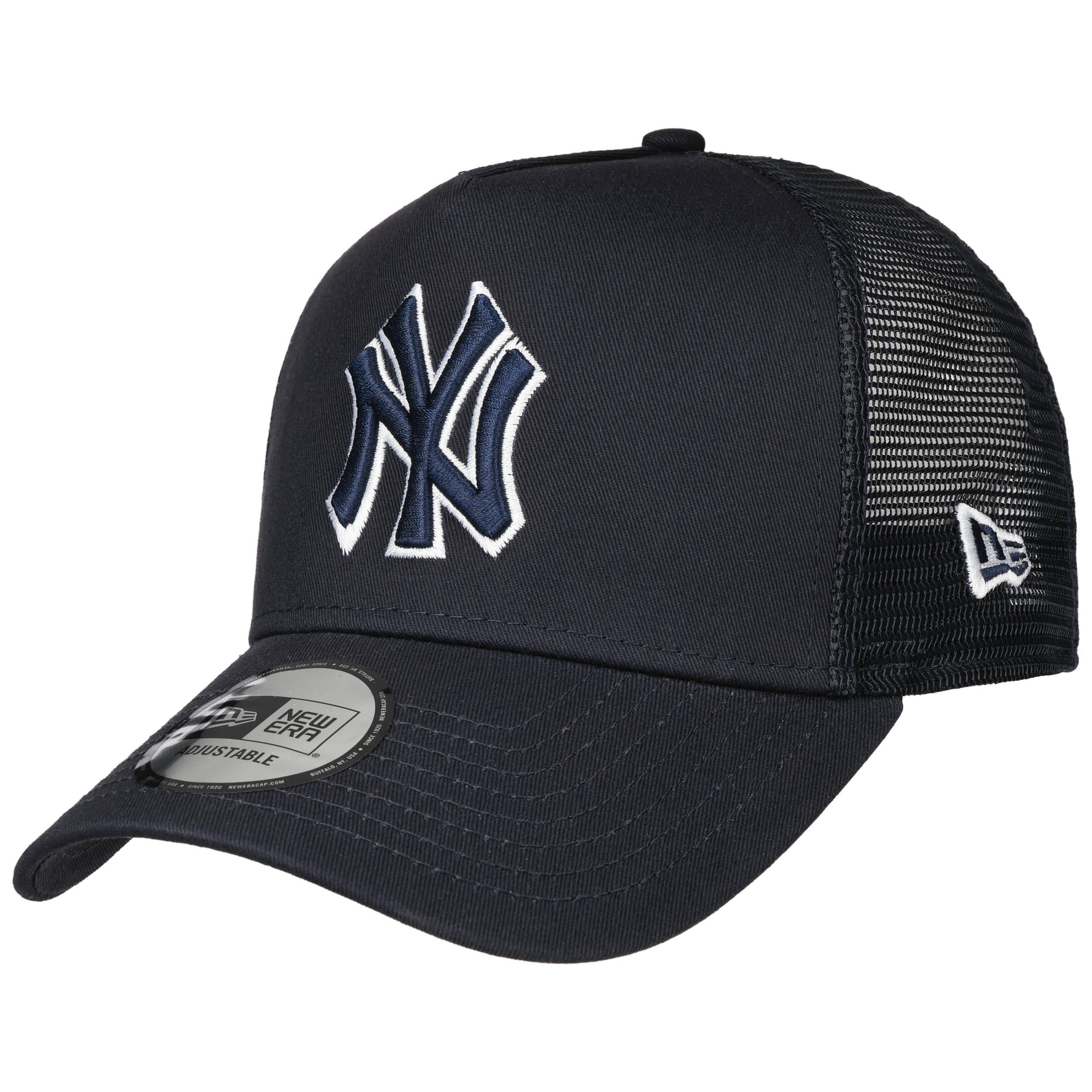 New Era 9Forty Yankees Cap - Adjustable Strapback Mit Outline Logo