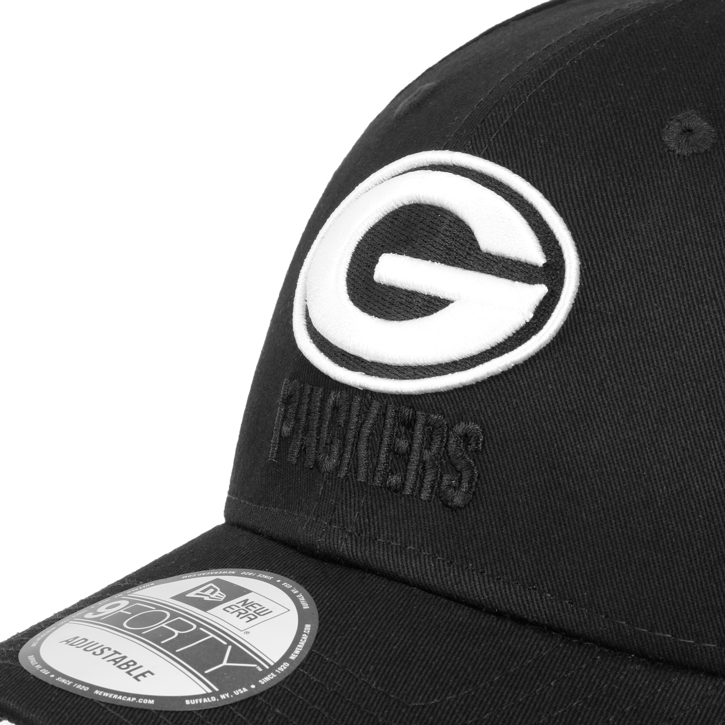 9Forty Snap Black Base Packers Cap by 
