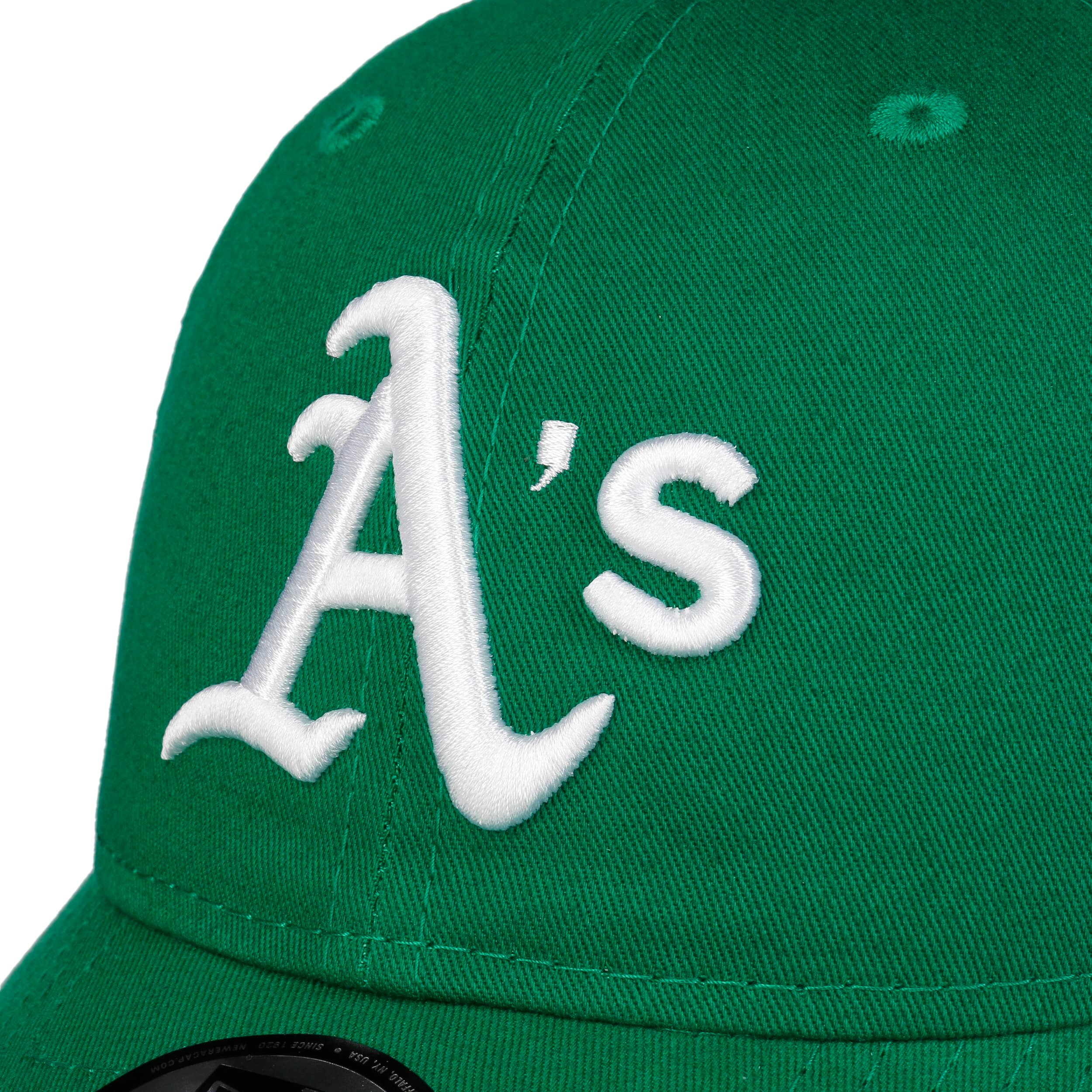 Casquette 9TWENTY Contrast Stitch en Coton vert foncé-blanc NEW ERA