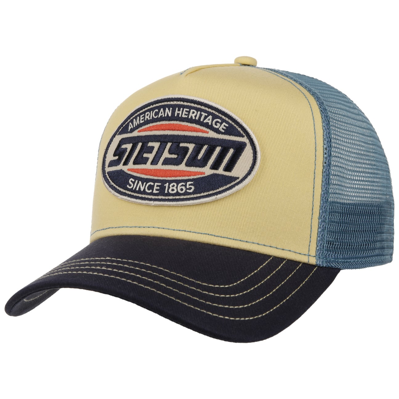 American Heritage Logo Trucker Cap by Stetson