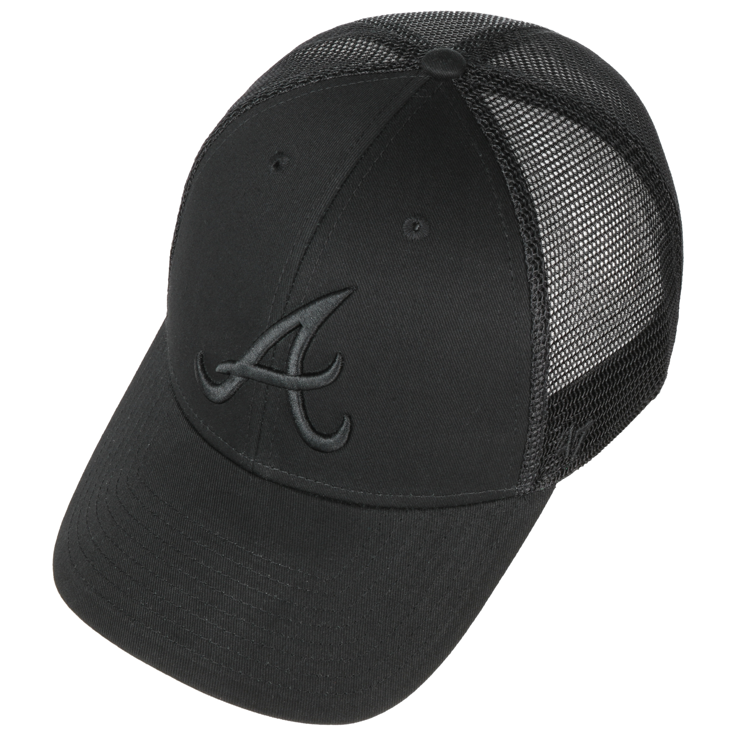 Men's Atlanta Braves '47 Black 2021 World Series Champions Adjustable  Trucker Hat