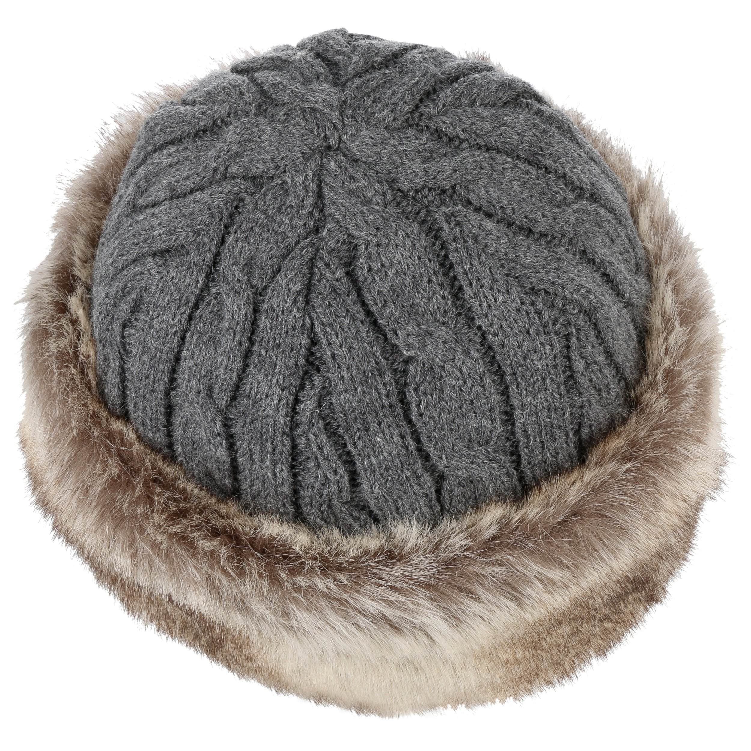Cable Knit Faux Fur Beanie by Barts - £40.95